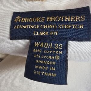 Brooks Brothers Pants Mens 40x32 Advantage Chino Stretch Pants  Clark Fit Lot